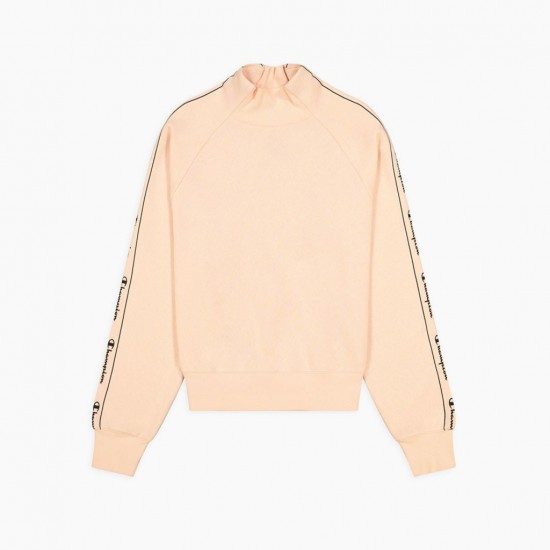 CHAMPION HIGH NECK SWEATSHIRT 114426 PS157 ΡΟΖ