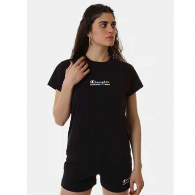 CHAMPION TSHIRT 117109 KK001 ΜΑΥΡΟ