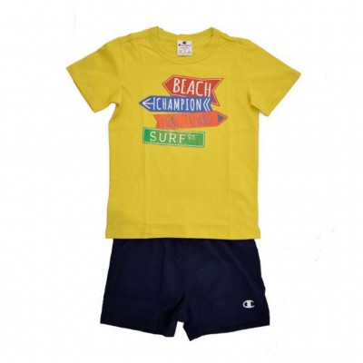 CHAMPION BOY SET 304623 YS023 ΚΙΤΡΙΝΟ ΜΠΛΕ