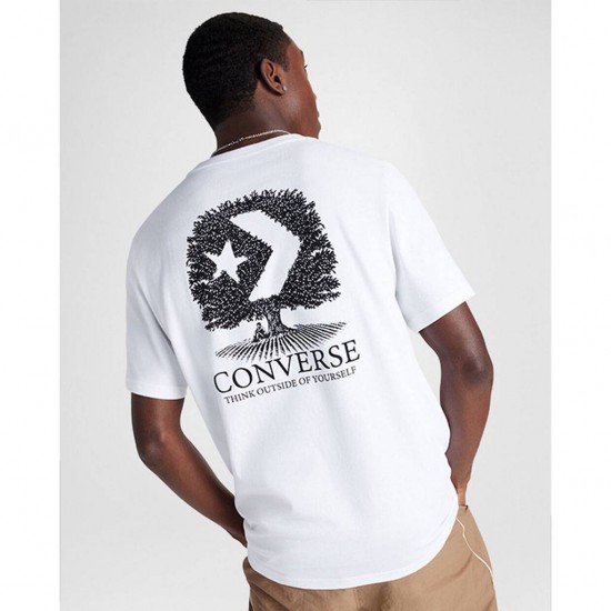 CONVERSE TREE T SHIRT 10027666-A02 102 ΛΕΥΚΟ