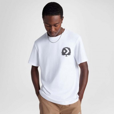 CONVERSE TREE T SHIRT 10027666-A02 102 ΛΕΥΚΟ