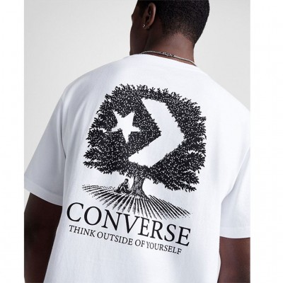 CONVERSE TREE T SHIRT 10027666-A02 102 ΛΕΥΚΟ