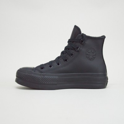 CONVERSE CHUCK TAYLOR ALL STAR LIFT LEATHER A12969C ΜΑΥΡΟ