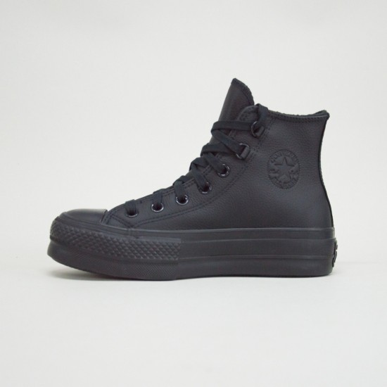 CONVERSE CHUCK TAYLOR ALL STAR LIFT LEATHER A12969C ΜΑΥΡΟ