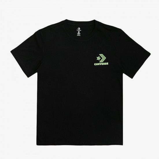 CONVERSE NATURE CENTER T SHIRT 10027346-A01 001 ΜΑΥΡΟ