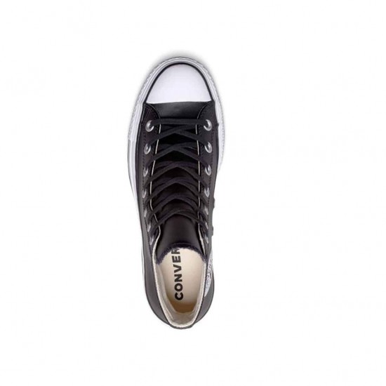 CONVERSE CHUCK TAYLOR ALL STAR LIFT LEATHER HIGH 561675 ΜΑΥΡΟ