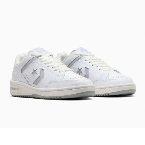 CONVERSE WEAPON LEATHER A11461C 119 ΛΕΥΚΟ ΓΚΡΙ