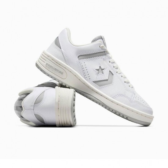 CONVERSE WEAPON LEATHER A11461C 119 ΛΕΥΚΟ ΓΚΡΙ
