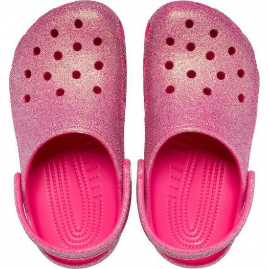 CROCS CLASSIC GLITTER 210986 6ZQ ΦΟΥΞΙΑ ΓΚΛΙΝΤΕΡ