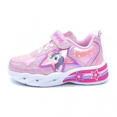 DISNEY SPORT SHOE EVA WITH LIGHTS S8010038S 044 ΡΟΖ ΛΕΥΚΟ