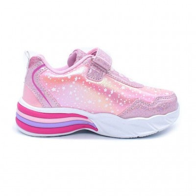 DISNEY SPORT SHOE EVA WITH LIGHTS S8010038S 044 ΡΟΖ ΛΕΥΚΟ