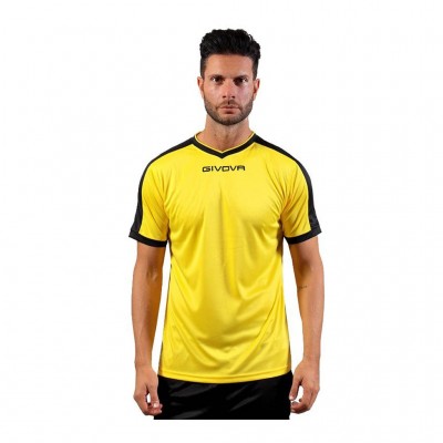 GIVOVA SHIRT REVOLUTION MAC04 0710 YELLOW BLACK