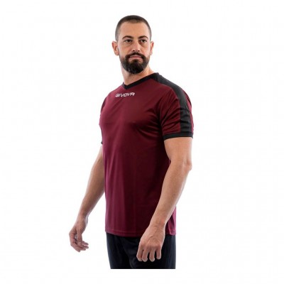 GIVOVA SHIRT REVOLUTION MAC04 0810 BORDEAUX BLACK