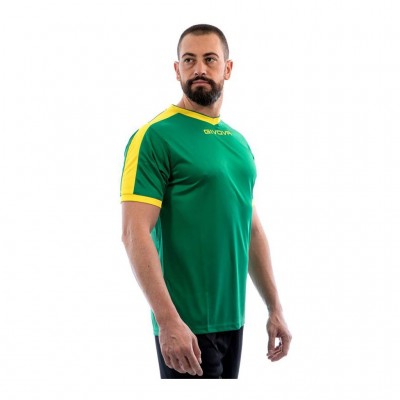GIVOVA SHIRT REVOLUTION MAC04 1307 GREEN YELLOW