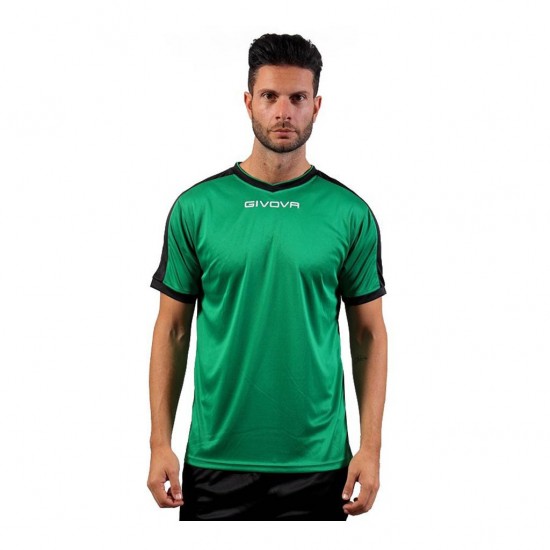 GIVOVA SHIRT REVOLUTION MAC04 1310 GREEN BLACK