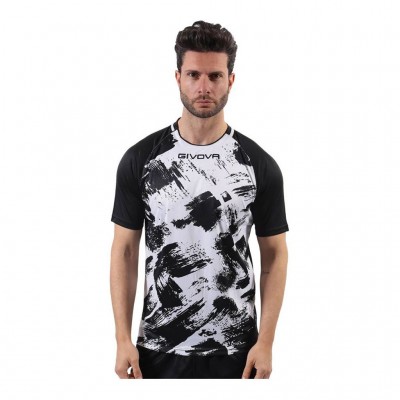 GIVOVA SHIRT ART INTERLOCK M/C MAC05 0310 ΛΕΥΚΟ ΜΑΥΡΟ