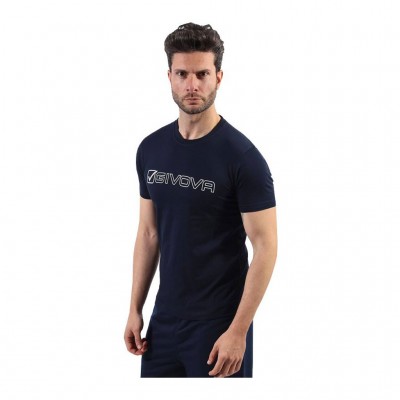 GIVOVA T-SHIRT COTONE MONDO MA033 0004 ΜΠΛΕ