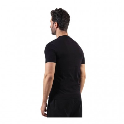 GIVOVA T-SHIRT COTONE MONDO MA033 0010 ΜΑΥΡΟ