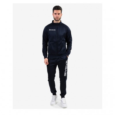 GIVOVA CUBA TRACKSUITE POLARFLEECE TR034 0004 ΜΠΛΕ