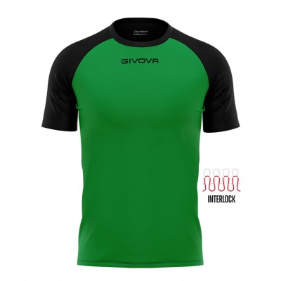 GIVOVA SHIRT CAPO MC MAC03 1310 GREEN BLACK