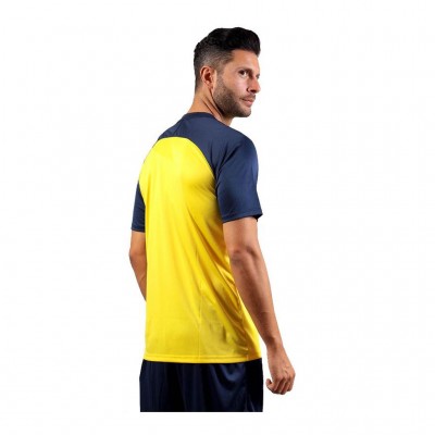 GIVOVA SHIRT CAPO MC MAC03 0704 YELLOW BLUE