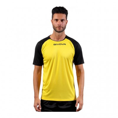 GIVOVA SHIRT CAPO MC MAC03 0710 YELLOW BLACK