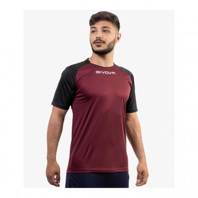 GIVOVA SHIRT CAPO MC MAC03 0810 BORDEAUX BLACK