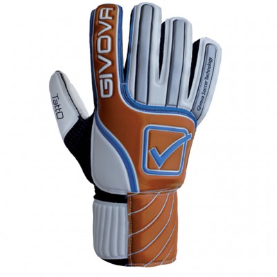 GIVOVA GLOVES FOR GOALKEEPER GU06 0301 ΛΕΥΚΟ ΠΟΡΤΟΚΑΛΙ