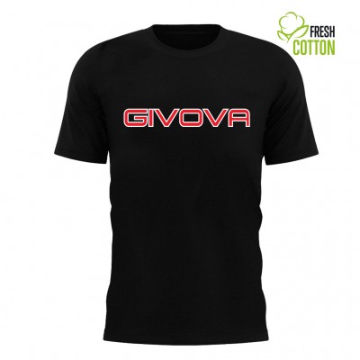 GIVOVA T-SHIRT SPOT SHORT SLEEVE MA008 0010 ΜΑΥΡΟ