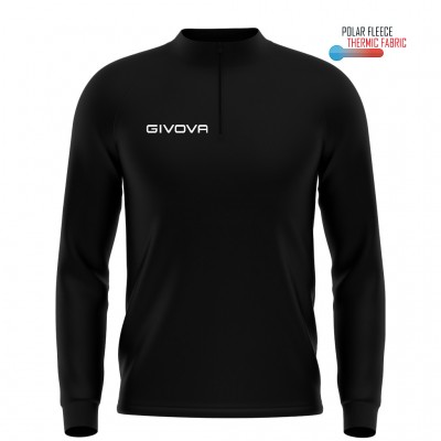 GIVOVA TECNICAL SHIRT HALF ZIP 500 MA023 0010 ΜΑΥΡΟ