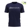 GIVOVA T-SHIRT COTONE MONDO MA033 0004 ΜΠΛΕ