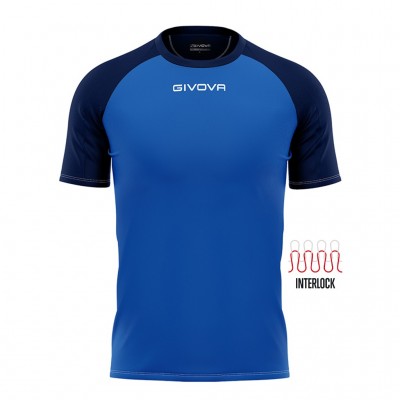 GIVOVA SHIRT CAPO MC MAC03 0204 ROYAL BLUE