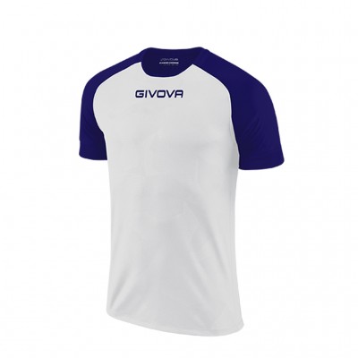 GIVOVA SHIRT CAPO MC MAC03 0304 WHITE BLUE