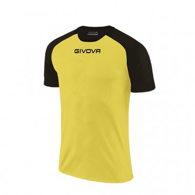 GIVOVA SHIRT CAPO MC MAC03 0710 YELLOW BLACK