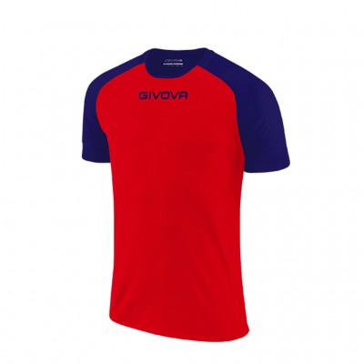 GIVOVA SHIRT CAPO MC MAC03 1204 RED BLUE