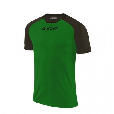 GIVOVA SHIRT CAPO MC MAC03 1310 GREEN BLACK