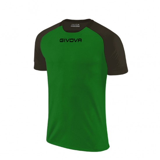 GIVOVA SHIRT CAPO MC MAC03 1310 GREEN BLACK