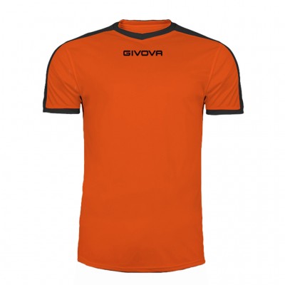 GIVOVA SHIRT REVOLUTION MAC04 0110 ORANGE BLACK