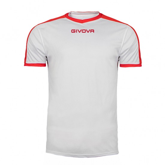 GIVOVA SHIRT REVOLUTION MAC04 0312 WHITE RED