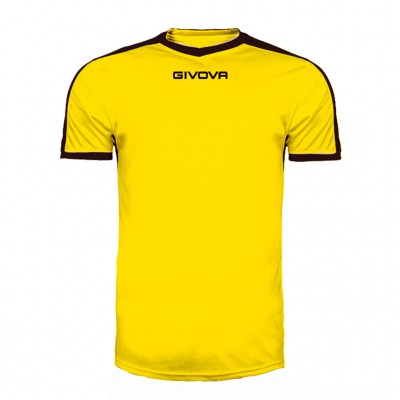 GIVOVA SHIRT REVOLUTION MAC04 0710 YELLOW BLACK