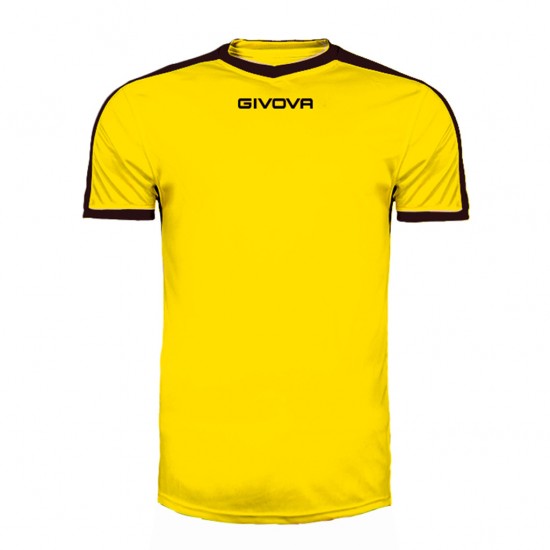 GIVOVA SHIRT REVOLUTION MAC04 0710 YELLOW BLACK