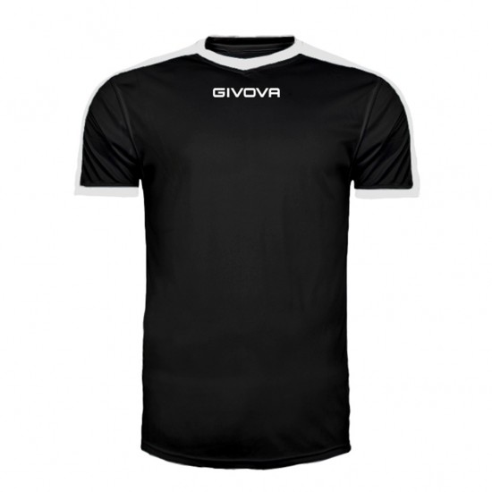 GIVOVA SHIRT REVOLUTION MAC04 1003 BLACK WHITE