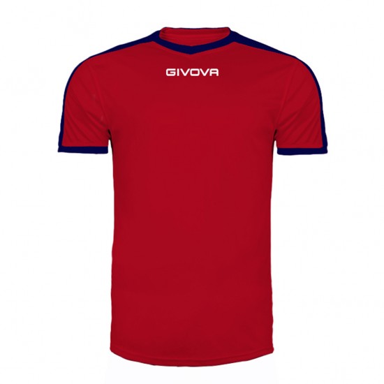 GIVOVA SHIRT REVOLUTION MAC04 1204 RED BLUE