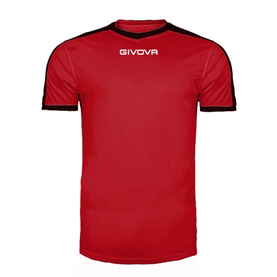 GIVOVA SHIRT REVOLUTION MAC04 1210 RED BLACK