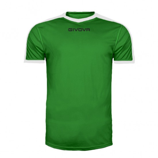 GIVOVA SHIRT REVOLUTION MAC04 1303 GREEN WHITE