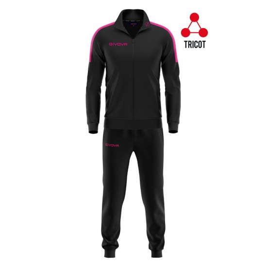 GIVOVA TRACKSUIT REVOLUTION FLUO TR033F 1039 ΜΑΥΡΟ ΦΟΥΞΙΑ