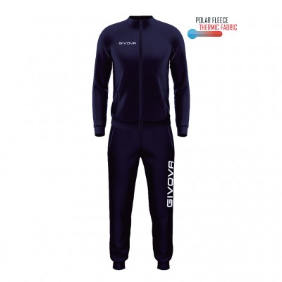 GIVOVA CUBA TRACKSUITE POLARFLEECE TR034 0004 ΜΠΛΕ
