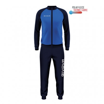 GIVOVA CUBA TRACKSUITE POLARFLEECE TR034 0204 ΡΟΥΑ ΜΠΛΕ