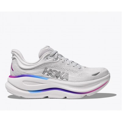 HOKA BONDI 9 1162012 CYWH ΛΕΥΚΟ ΜΩΒ