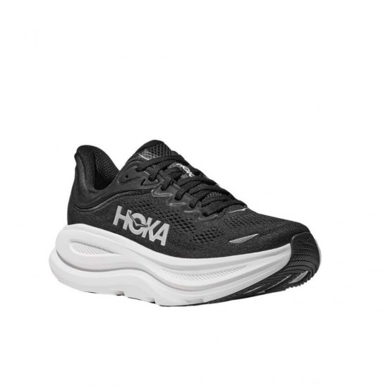 HOKA BONDI 9 1162011 BWHT ΜΑΥΡΟ ΛΕΥΚΟ